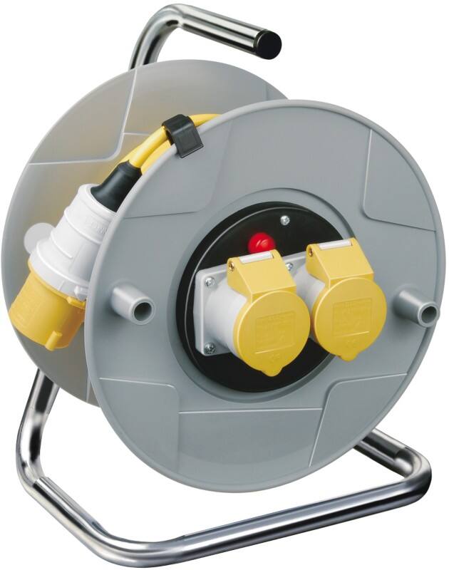 Brennenstuhl Standard Cable Reel AK 260 110V 2-way CEE socket H05VV-F 3G1,5 50m Grey