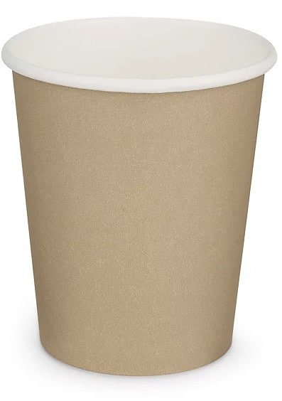 Unbranded Disposable Cups 300 ml Brown Pack of 50