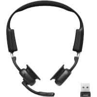 SHOKZ OpenMeet UC Wireless Headset Bluetooth USB-A Adapter Bone Conduction Black