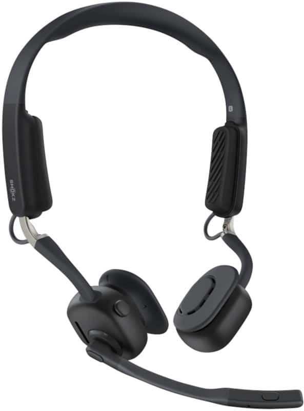 SHOKZ OpenMeet Wireless Headset Bluetooth Bone Conduction Black