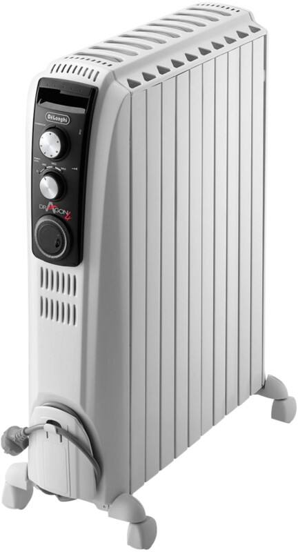 De'Longhi 2500W Dragon 4 Oil Radiator