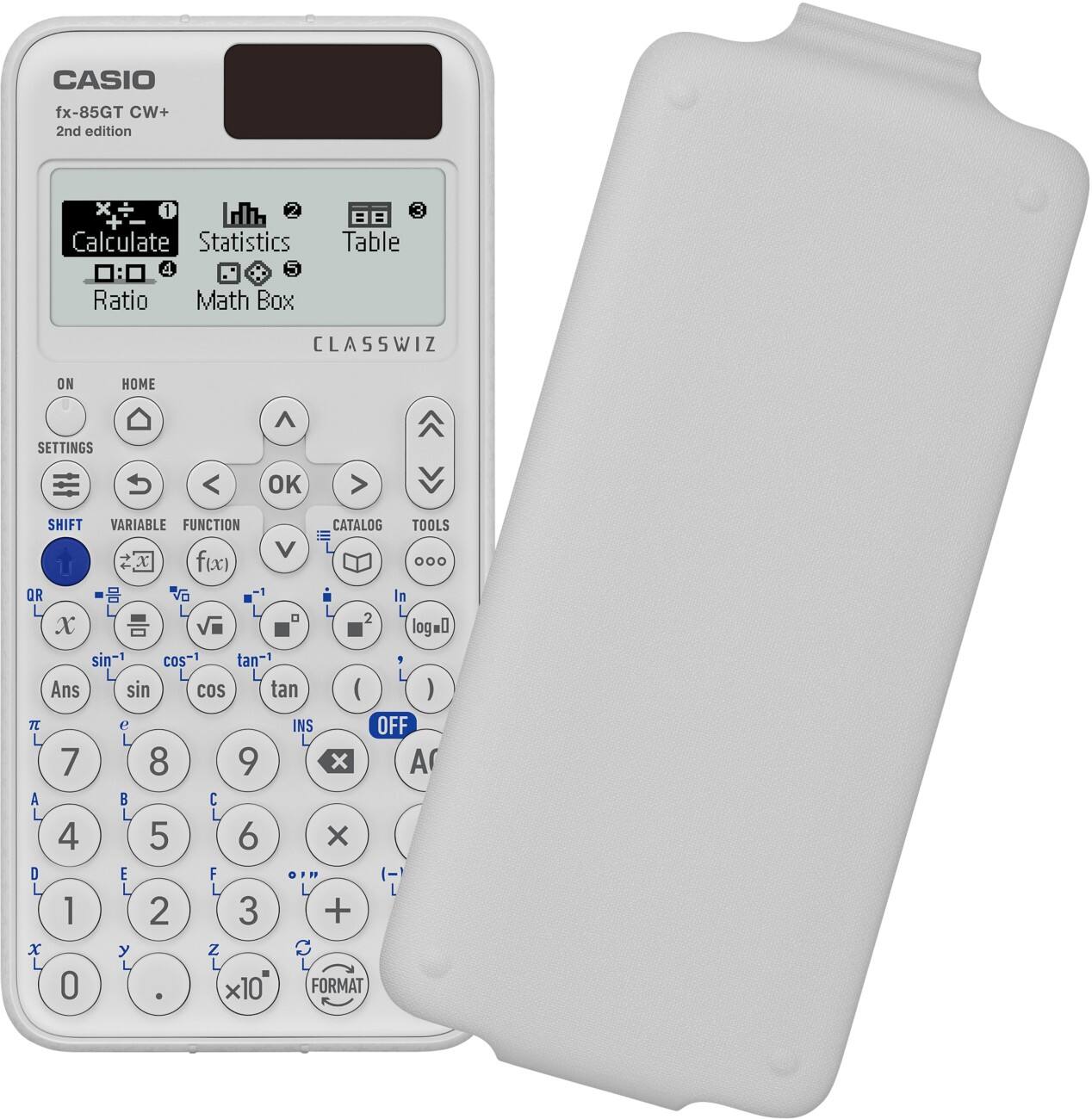 Casio PLUSEW Scientific Calculator Digit Display White Battery FX-85GTCW