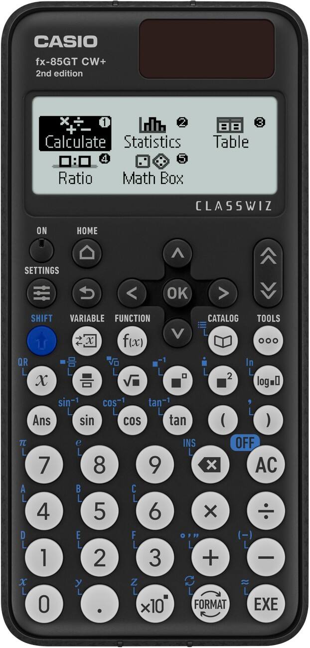 Casio PLUS-W Scientific Calculator Digit Display Black Battery FX-85GTCW