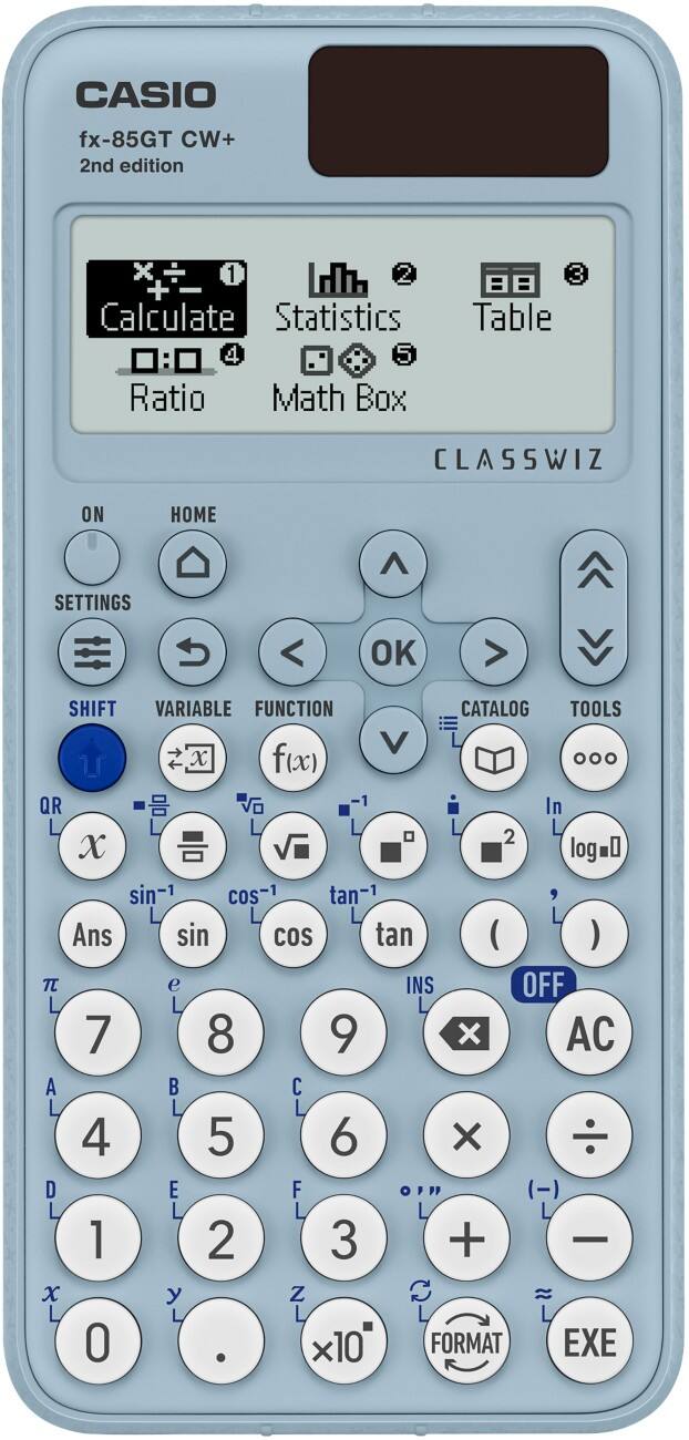 Casio PLUSEB Scientific Calculator Digit Display Blue Battery FX-85GTCW