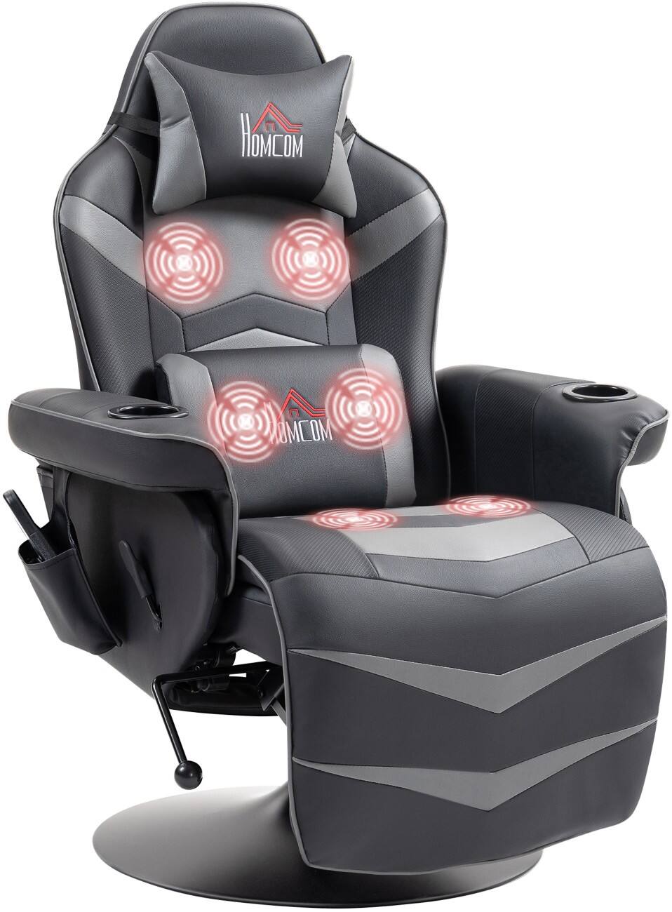 HOMCOM Massage Chair Grey 120 kg 700-142V70GY 825 x 795 x 1,115 mm