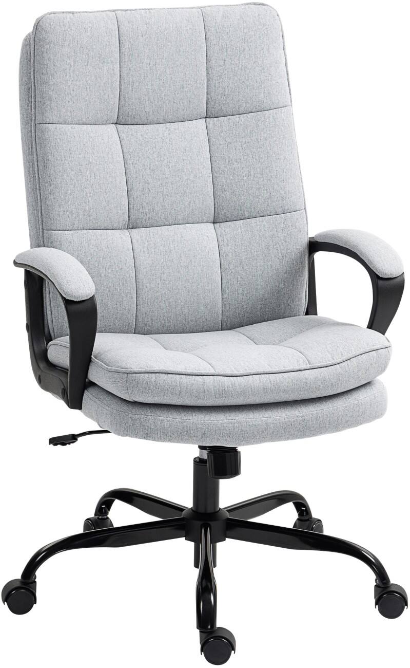 HOMCOM Office Chair Light Grey 120 kg 921-869V70LG 660 x 670 x 1,130 mm