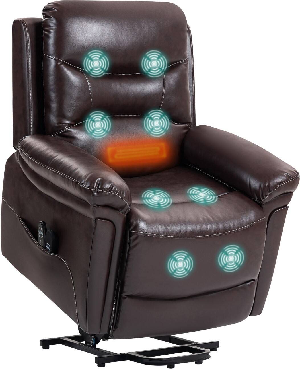 HOMCOM Sofa Chair Brown 120 kg 713-203V70BN 910 x 960 x 1,050 mm