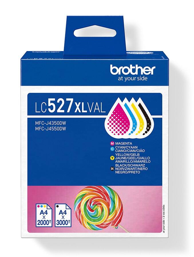Brother Original LC527XLVAL High Yield Ink Cartridge Value Pack
