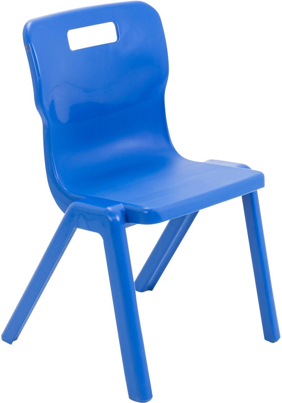 TITAN ONE-PIECE Chair Plastic Without armrest Blue T4-B 430 x 430 x 107 mm 8-11 years