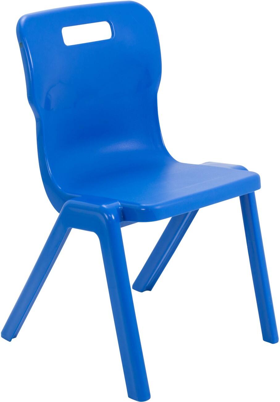 TITAN ONE-PIECE Chair Plastic Without armrest Blue T5-B 470 x 500 x 115 mm 11-14 years