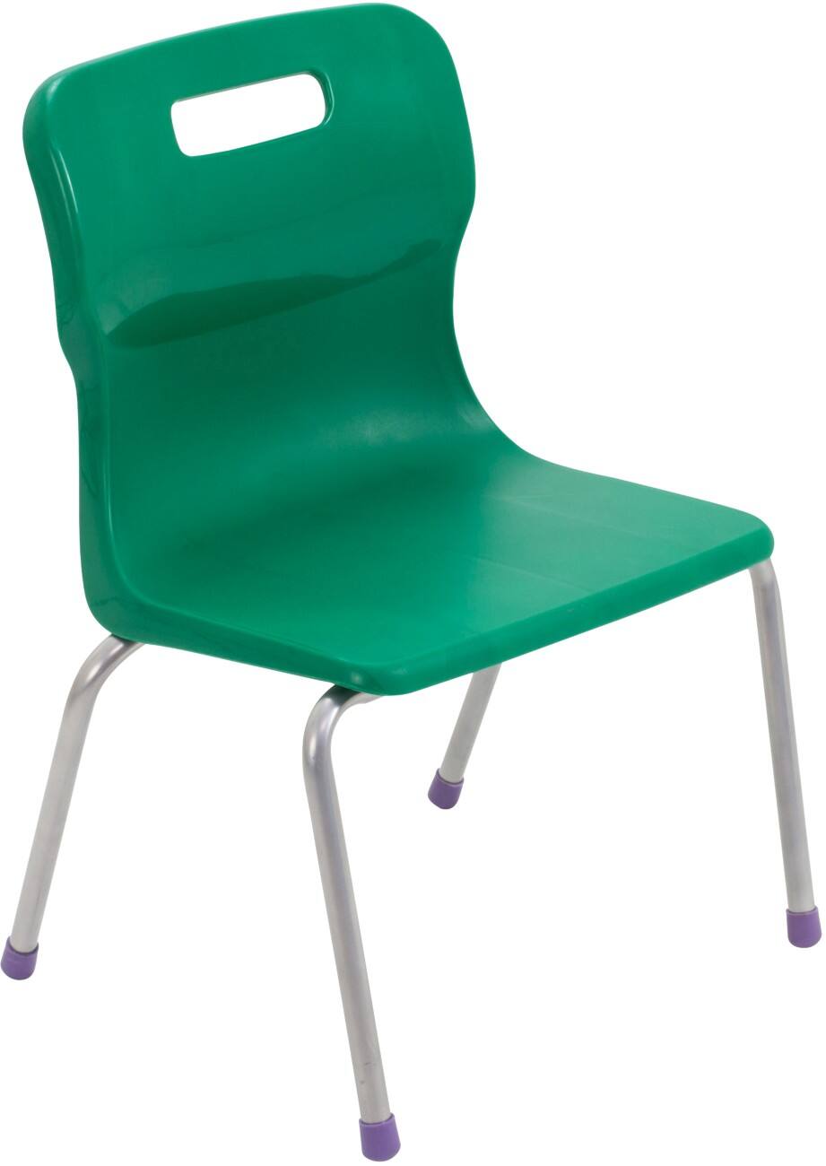 TITAN Chair Plastic Without armrest Green T12-GN 420 x 375 x 95 mm 4-6 years