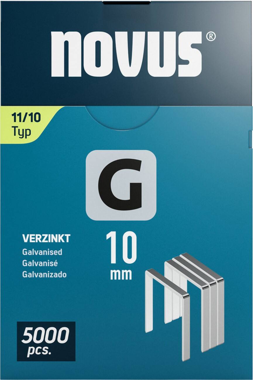 Novus Staples 042-0767 Galvanised Wire Silver Grey Pack of 5000