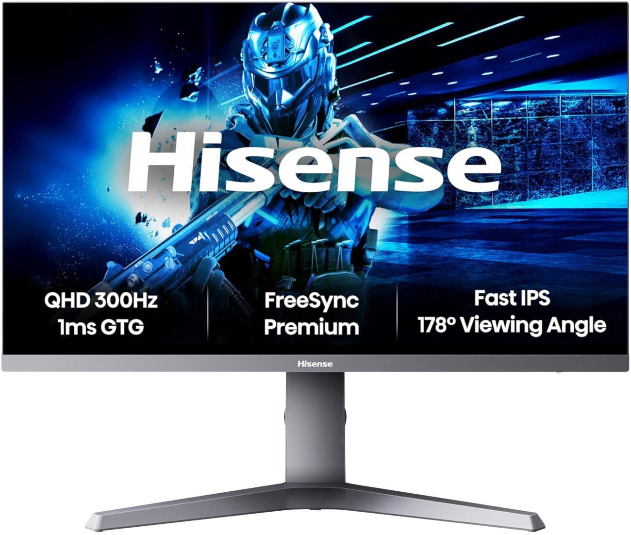 Hisense 27 Inch Gaming Monitor 300Hz IPS QHD Gaming Monitor 27G6QUK