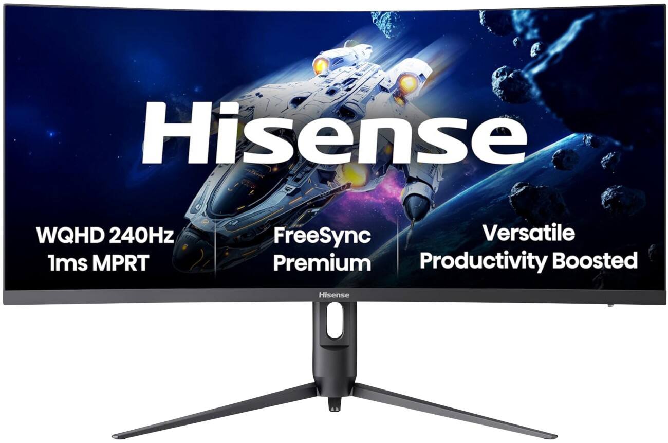 Hisense 34 Inch Curved Gaming Monitor 240Hz WQHD 34G6QUK