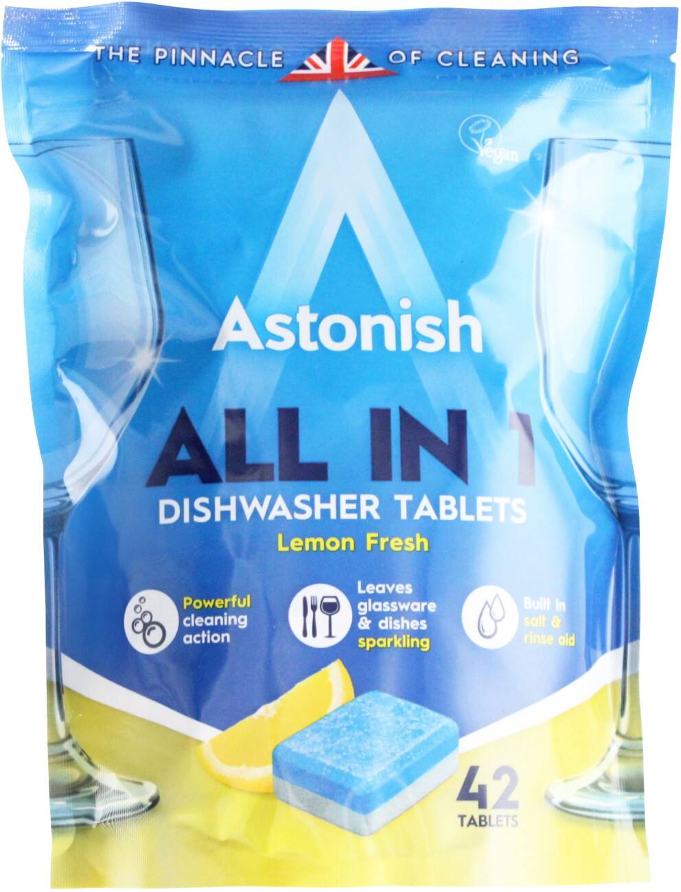 Astonish Dishwasher Tablets Lemon Pack of 42