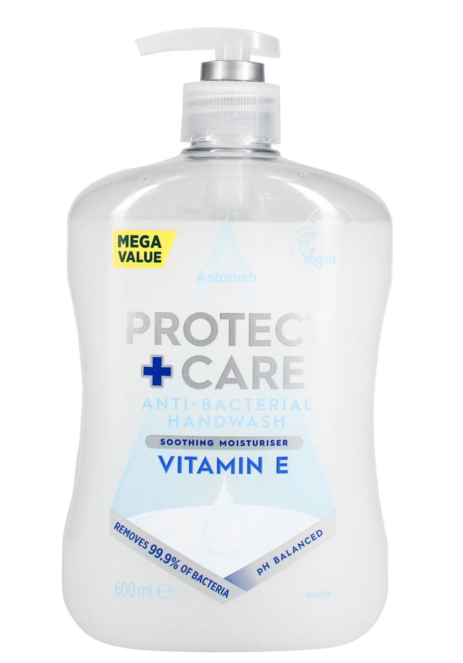 Astonish Protect + Care Hand Wash Antibacterial Liquid Fresh Scent White TOAST011A 600 ml