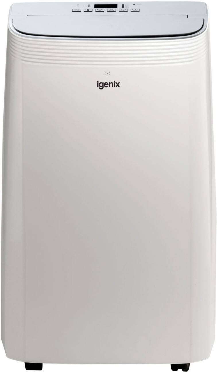Igenix 12000 BTU 4- in-1 SMART Portable Air Conditioner for Small Rooms Self-evaporating 4-in-1 unit with cooling heating fan and dehumidifier