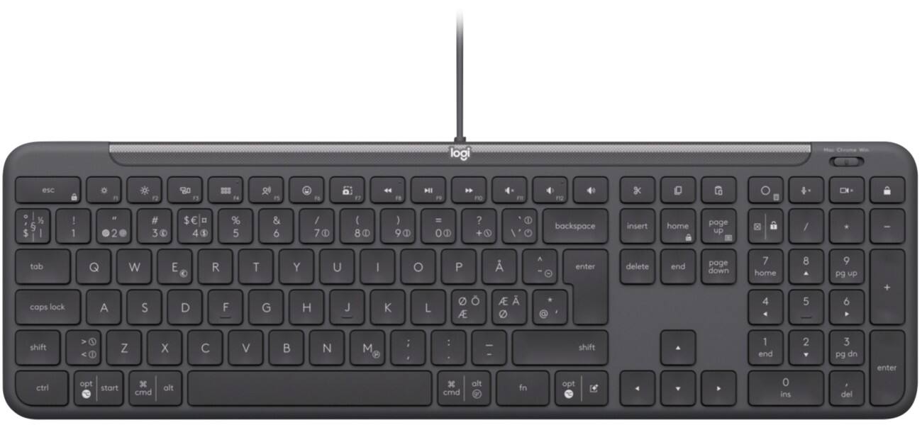 Logitech Signature Slim Wired K620Wired Keyboard for Business Graphite