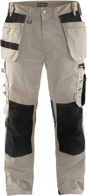 BLÅKLÄDER Trousers 15551860 Cotton, PL (Polyester) Stone, Black Size 33L