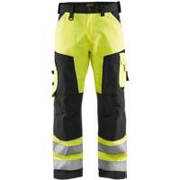 BLÅKLÄDER Trousers 15661811 Cotton, PL (Polyester) Yellow, Black Size 33R