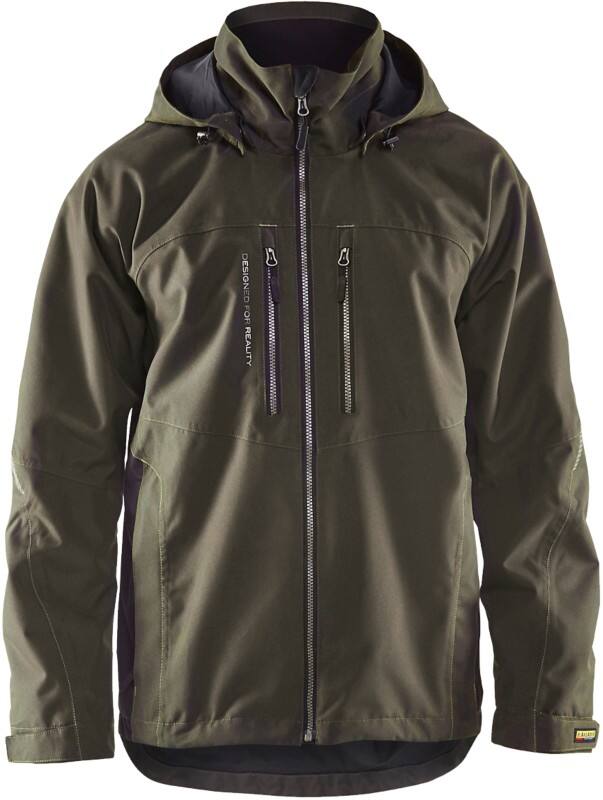 BLÅKLÄDER Jacket 48901977 PL (Polyester) Dark Olive Green, Black Size XXL