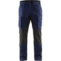 BLÅKLÄDER Trousers 14591845 Cotton, PL (Polyester) Navy Blue, Black Size 39S