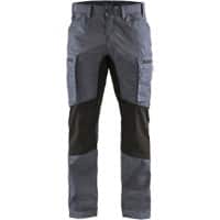 BLÅKLÄDER Trousers 14591845 Cotton, PL (Polyester) Grey, Black Size 30R