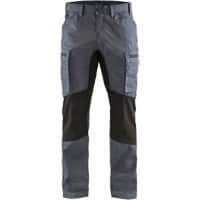 BLÅKLÄDER Trousers 14591845 Cotton, PL (Polyester) Grey, Black Size 32R