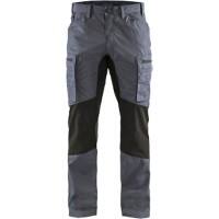 BLÅKLÄDER Trousers 14591845 Cotton, PL (Polyester) Grey, Black Size 38R