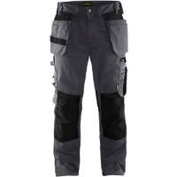 BLÅKLÄDER Trousers 15551860 Cotton, PL (Polyester) Mid Grey, Black Size 33L