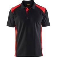 BLÅKLÄDER T-shirt 33241050 Cotton, PL (Polyester) Black, Red Size 4XL