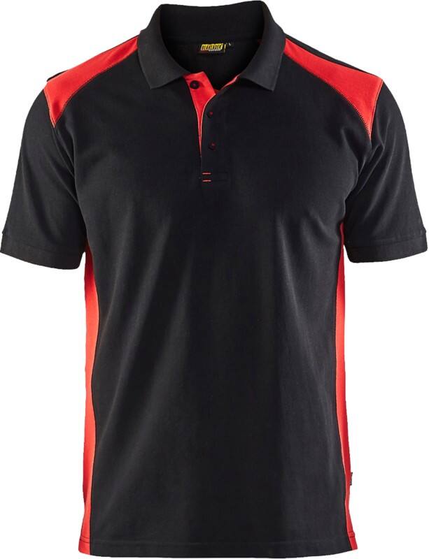BLÅKLÄDER T-shirt 33241050 Cotton, PL (Polyester) Black, Red Size L