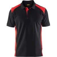 BLÅKLÄDER T-shirt 33241050 Cotton, PL (Polyester) Black, Red Size XXXL