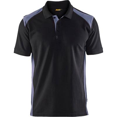 BLÅKLÄDER T-shirt 33241050 Cotton, PL (Polyester) Black, Grey Size 4XL