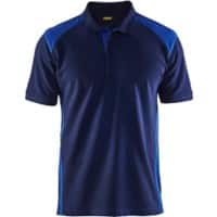 BLÅKLÄDER T-shirt 33241050 Cotton, PL (Polyester) Navy Blue, Cornflower Blue Size 4XL