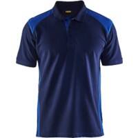 BLÅKLÄDER T-shirt 33241050 Cotton, PL (Polyester) Navy Blue, Cornflower Blue Size M