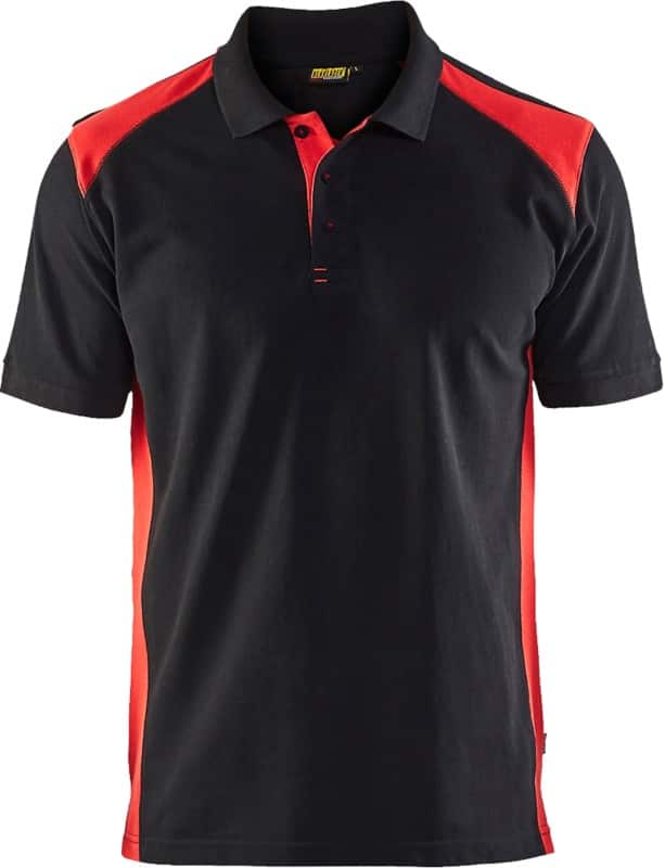 BLÅKLÄDER T-shirt 33241050 Cotton, PL (Polyester) Black, Red Size XS