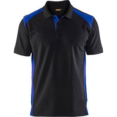 BLÅKLÄDER T-shirt 33241050 Cotton, PL (Polyester) Black, Cornflower Blue Size L