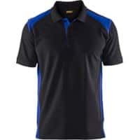 BLÅKLÄDER T-shirt 33241050 Cotton, PL (Polyester) Black, Cornflower Blue Size M