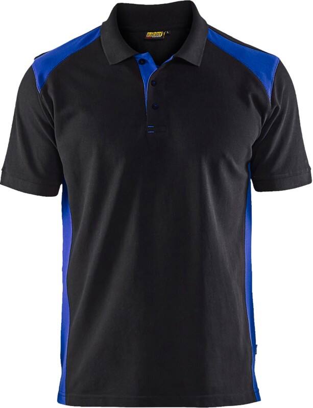 BLÅKLÄDER T-shirt 33241050 Cotton, PL (Polyester) Black, Cornflower Blue Size XL