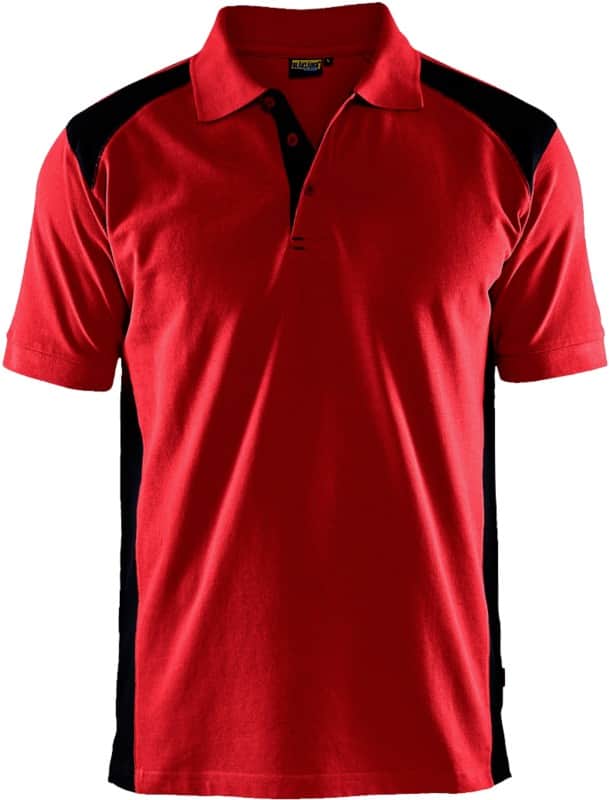 BLÅKLÄDER T-shirt 33241050 Cotton, PL (Polyester) Red, Black Size 4XL