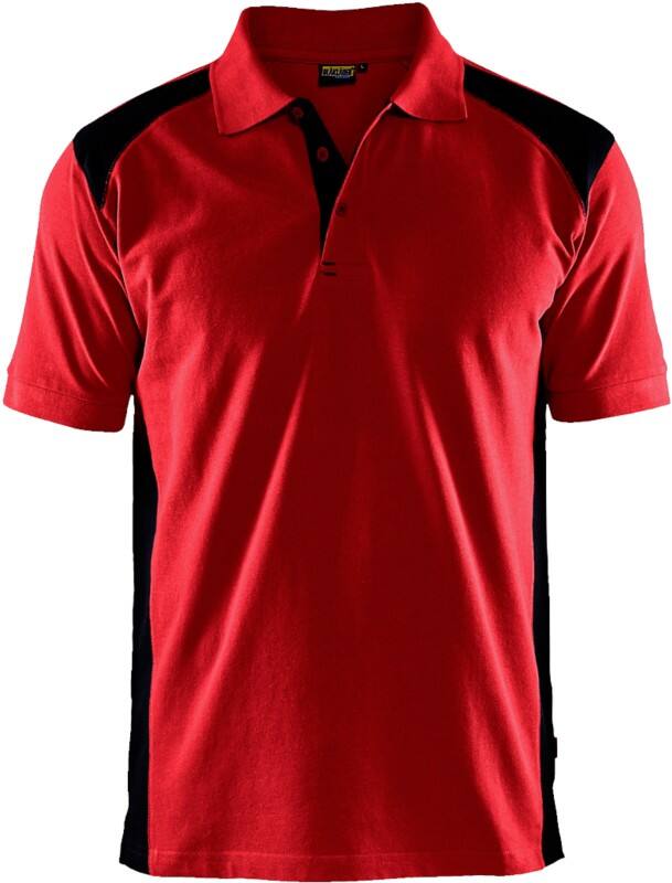 BLÅKLÄDER T-shirt 33241050 Cotton, PL (Polyester) Red, Black Size L