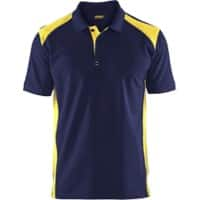 BLÅKLÄDER T-shirt 33241050 Cotton, PL (Polyester) Navy Blue, Yellow Size L