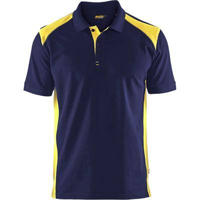 BLÅKLÄDER T-shirt 33241050 Cotton, PL (Polyester) Navy Blue, Yellow Size L