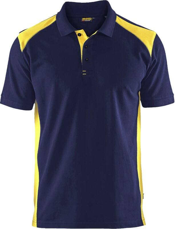 BLÅKLÄDER T-shirt 33241050 Cotton, PL (Polyester) Navy Blue, Yellow Size S