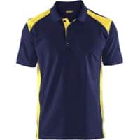 BLÅKLÄDER T-shirt 33241050 Cotton, PL (Polyester) Navy Blue, Yellow Size XXL