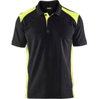 BLÅKLÄDER T-shirt 33241050 Cotton, PL (Polyester) Black, Yellow Size 4XL