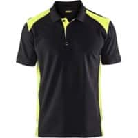 BLÅKLÄDER T-shirt 33241050 Cotton, PL (Polyester) Black, Yellow Size L