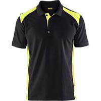 BLÅKLÄDER T-shirt 33241050 Cotton, PL (Polyester) Black, Yellow Size XS