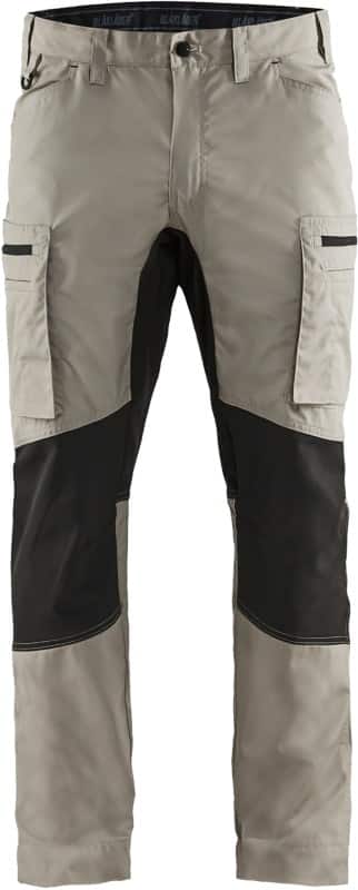 BLÅKLÄDER Trousers 14591845 Cotton, PL (Polyester) Stone, Black Size 36S